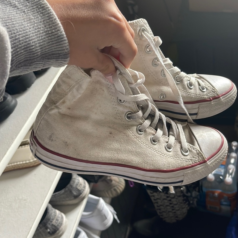 well loved high top converse